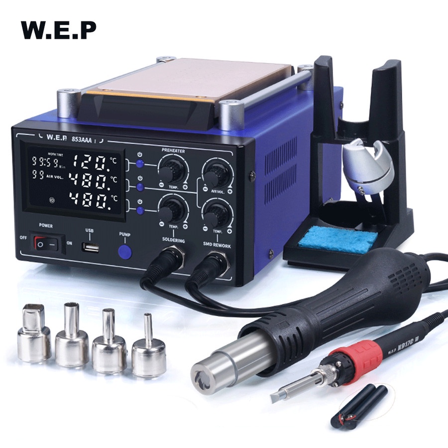 WEP 853AAA I 3-in-1 Screen Separator Soldering Station &amp; Blower Uap