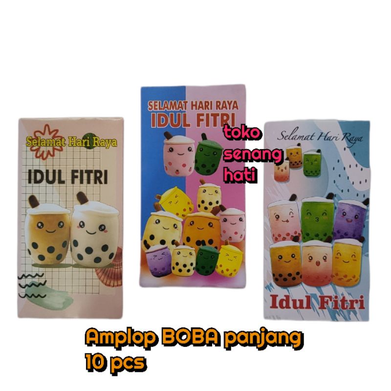 

amplop lebaran boba panjang / angpao lebaran viral