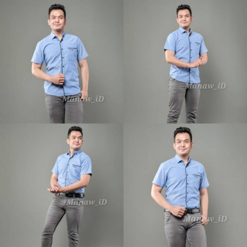 kemeja polos lengan pendek pria - kemeja polos motif list lengan pendek pria - kemeja kantor polos lengan pendek pria - kemeja casual distro import original terbaru 2021