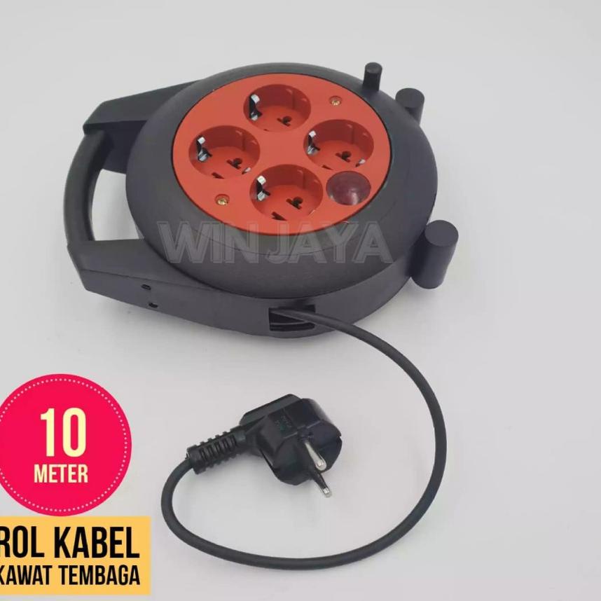 Jual.. ROLL KABEL TERMINAL COLOKAN LISTRIK 4 LUBANG TYPE 15 PANJANG 10 METER 08