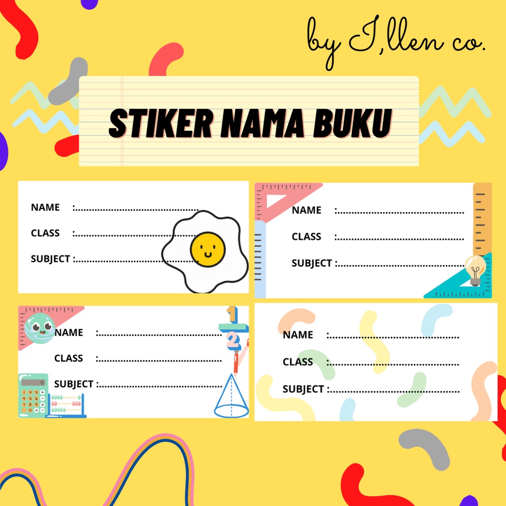 

stiker buku desain by I'llen co.