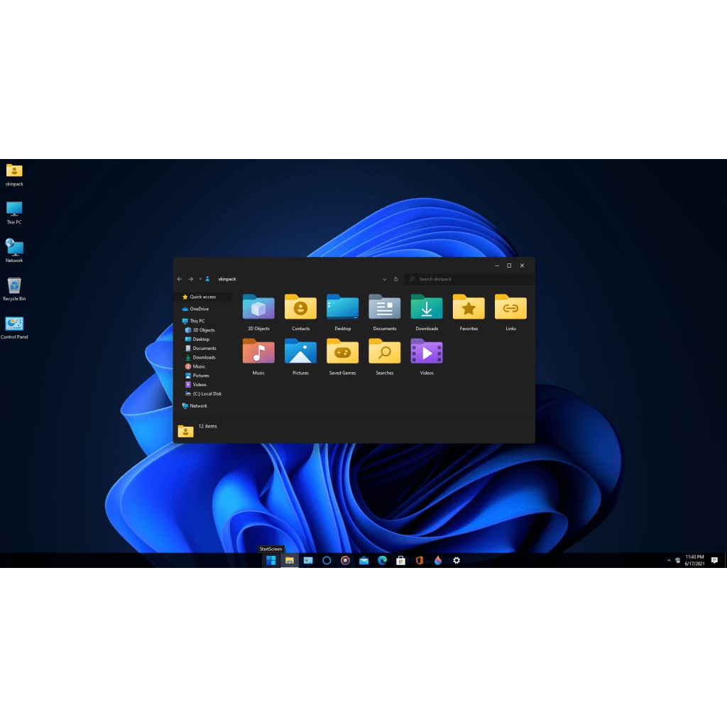 Tema Windows 11 Dark, Windows 11 Theme