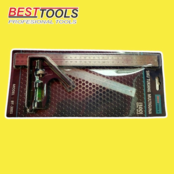 

Produk Unggulan Combination Square Ruler Siku Kombinasi Penggaris Waterpas Terbatas