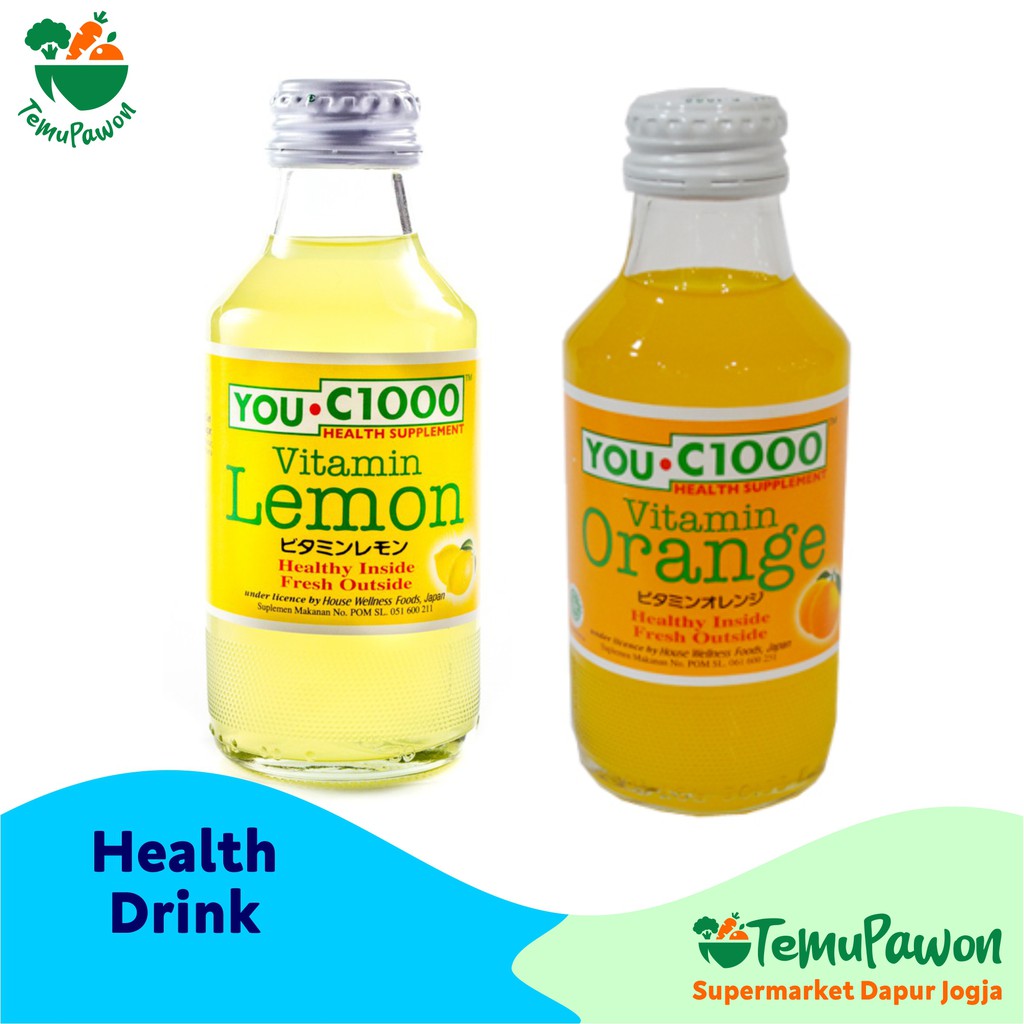 

YOU C1000 VITAMIN LEMON DAN ORANGE - You C 1000 Minuman Sehat YouC Botol - TemuPawon