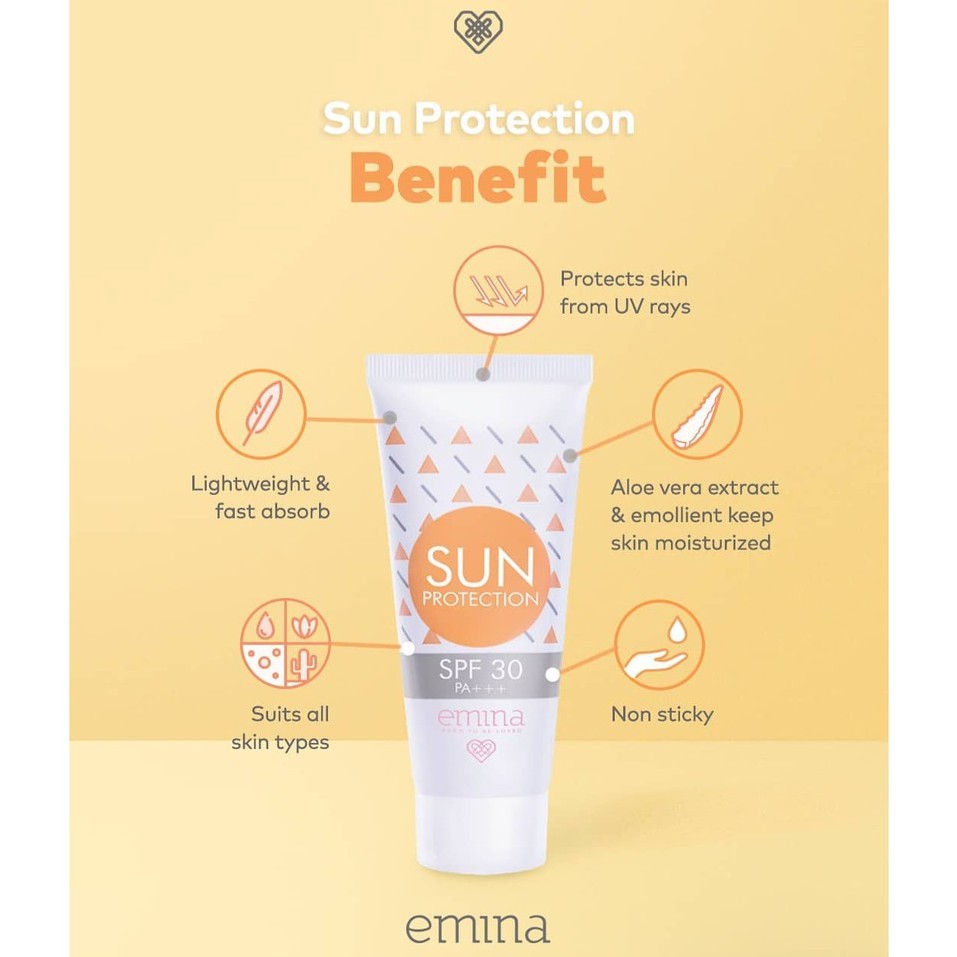 Jual Emina Sun Protection SPF 30 60 ml Shopee Indonesia