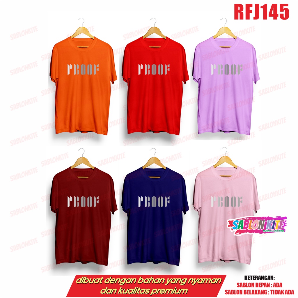 MURAH!!! KAOS KPOP PROOF TULISAN BESAR RFJ145