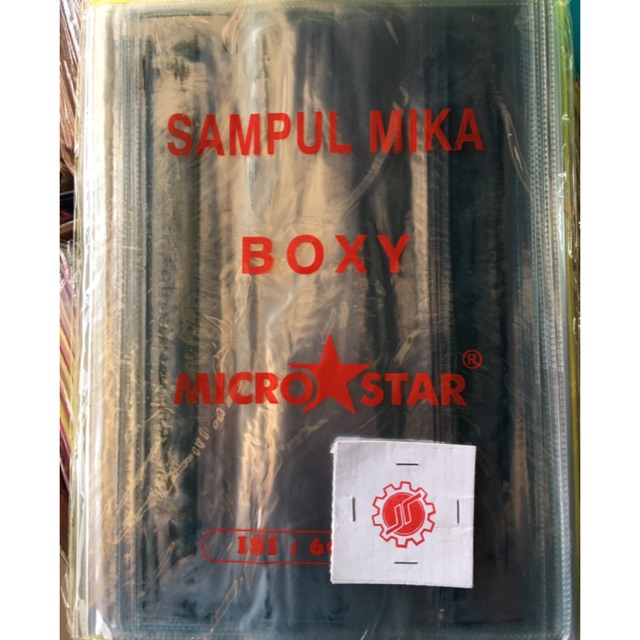

Sampul plastik Mika Boxi Buku Campus merk Microstar