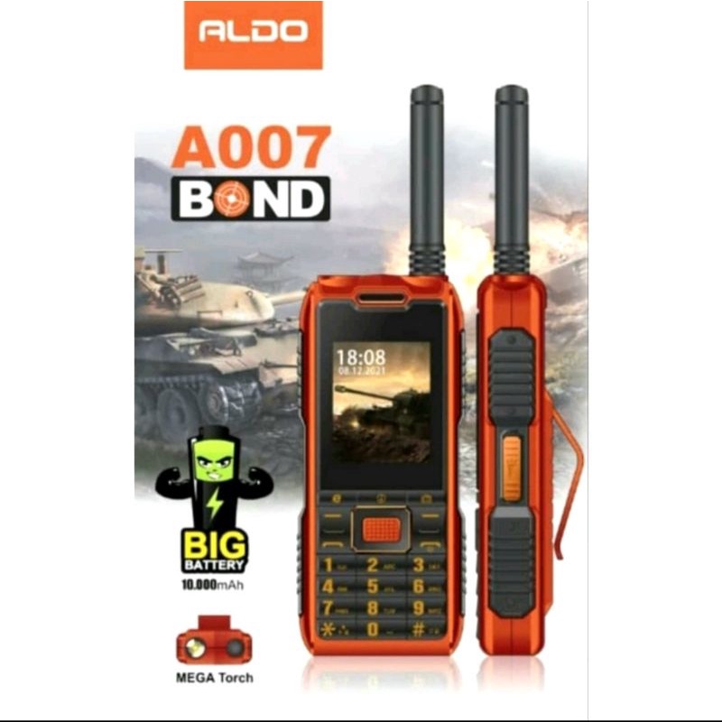 Hp Outdoor ALDO 007 baterai besar/ Senter besar / imei resmi terdaftar