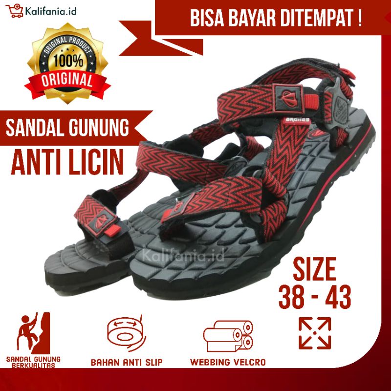 Sandal Sendal Gunung Pria Terbaru Casual Kekinian Cowo Cowok Anak Laki Laki Remaja Dewasa Keren Outd