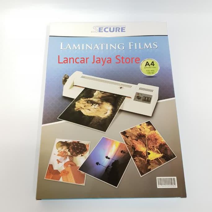 

TERMURAH Plastik Laminating Secure Ukuran A4 100 Micron Laminating Film A4 AP116