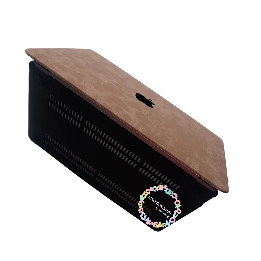 MACBOOK Case LEATHER HORSE NEW-PECAN NEW AIR PRO RETINA 11 12 13 15 INCH NON/WITH CD ROOM/TOUCHBAR