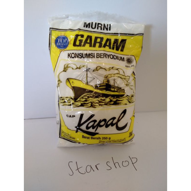 

garam cap kapal 250g