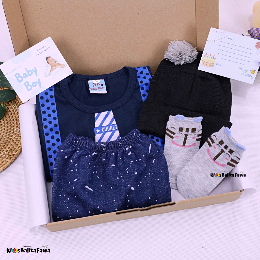 [AWESOME] Hampers Baby Boy 0-12 Month / Kado Lahiran Hadiah Bayi Laki-Laki Setelan New Born Gift