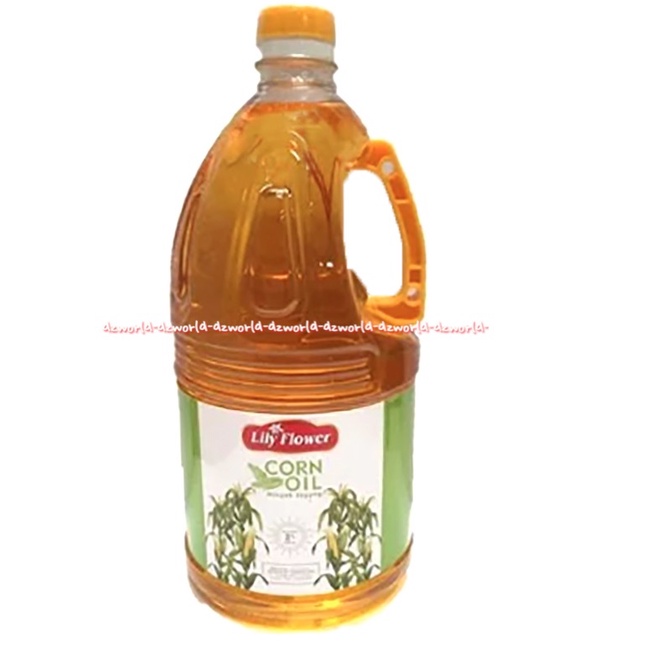 Lily Flower Corn Oil 2L Minyak Goreng Lili Flowers Corns Oils Migor 2 Litter Minyak Jagung Korn Oliy Lilyflower