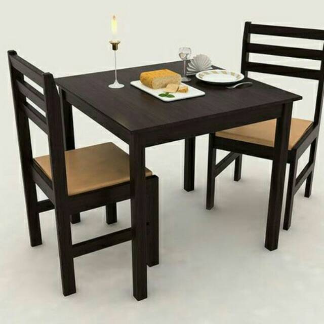 Meja makan 2 kursi minimalis