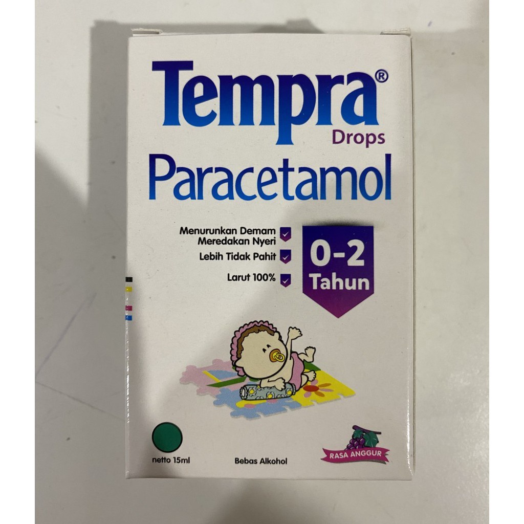 TEMPRA Paracetamol Drops 0 - 2 tahun Obat Demam Nyeri Bayi Drop Parasetamol