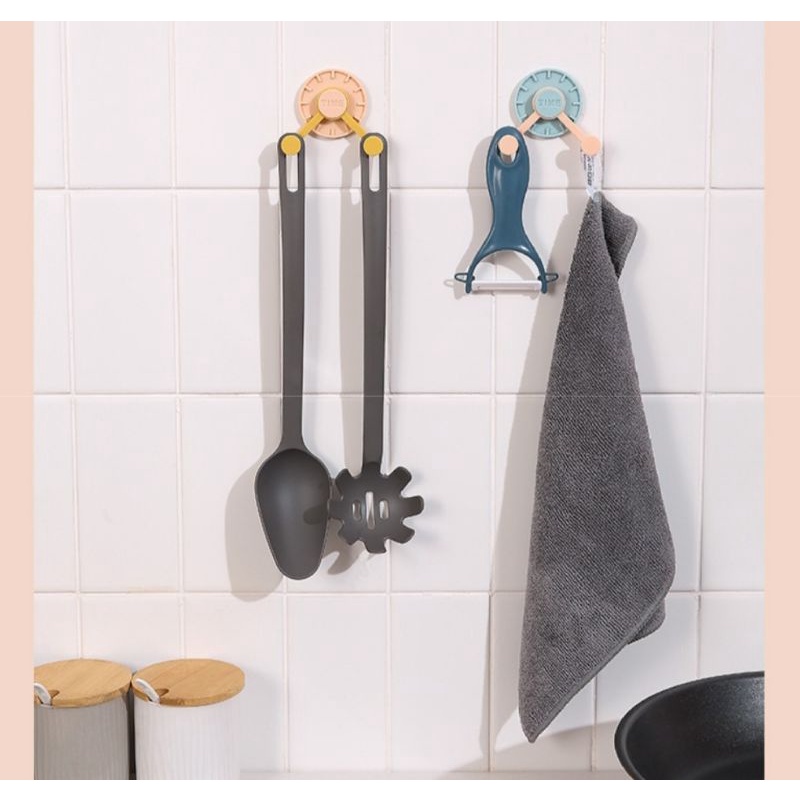 Gatungan Baju 2 kait Gantungan Alat Dapur Bulat 2 hook