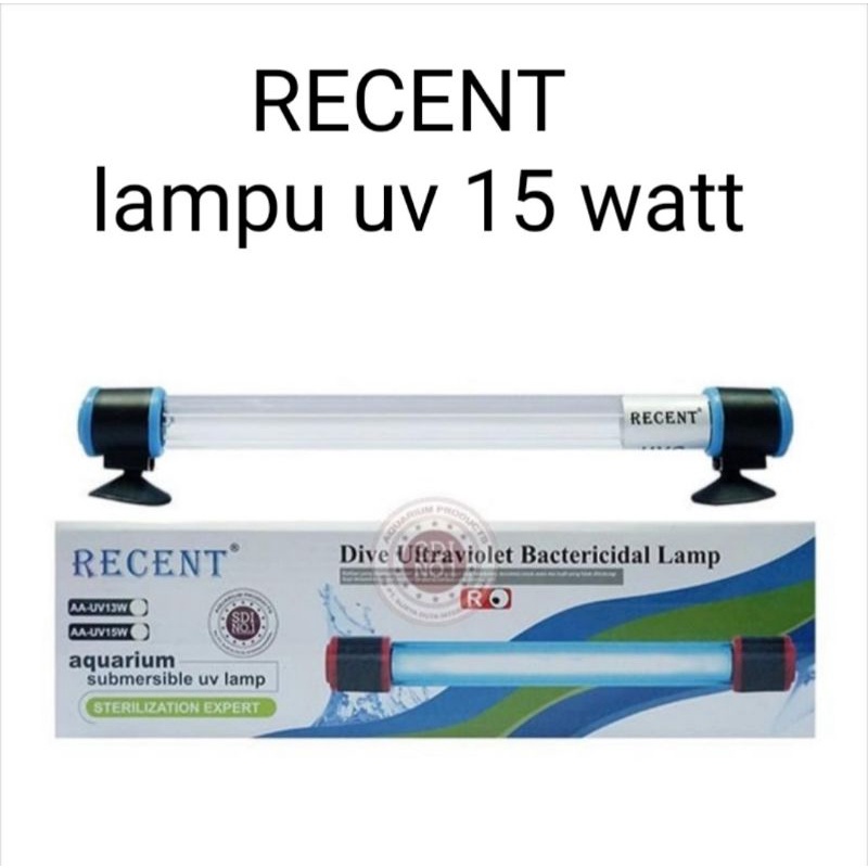 lampu uv celup aquarium lampu uv filter kolam lampu ultraviolet recent 15 watt