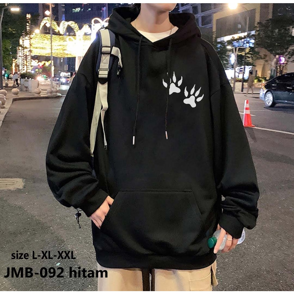 AA1 - Hoodie Fleece Oversize Jumbo Pria