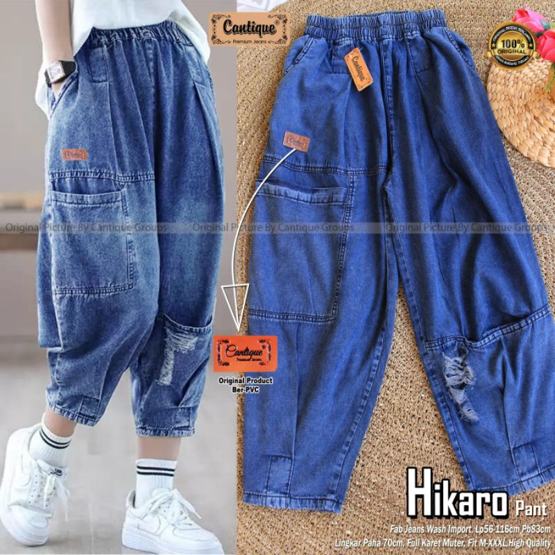 HIKARO PANT BY CANTIQUE (CELANA BAGGY JEANS) Celana baggy wanita rekomended