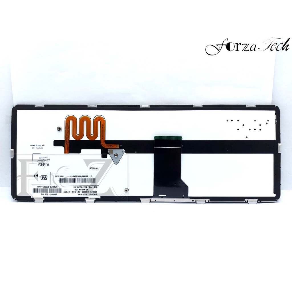 Keyboard HP Pavilion DM4-1000 Series Pavilion DV5-1000 DV5-2000 DV5-2200 NSK-HT0UV 608222-001