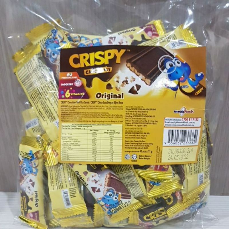 

CRISPY CHOCOLATELY, COKLAT CRISPY, PRODUK ASLI MALAYSIA