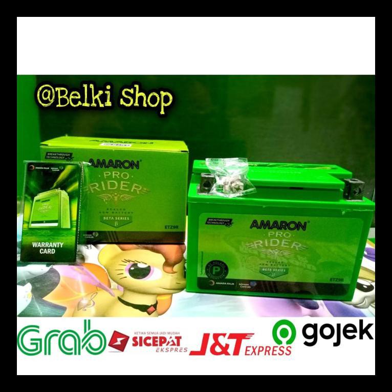 Baru! Aki Motor Kawasaki Ninja 250 Fi Etz9R/Ytx9A-Bs Amaron Aki Kering 8Ah Termurah