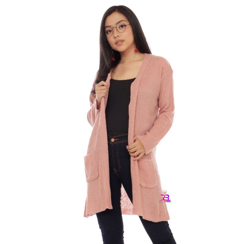 LONG CARDIGAN RAJUT WANITA || CARDY RAJUT || BELLE OVERSIZE / CARDI OUTER / CARDY POLOS-2