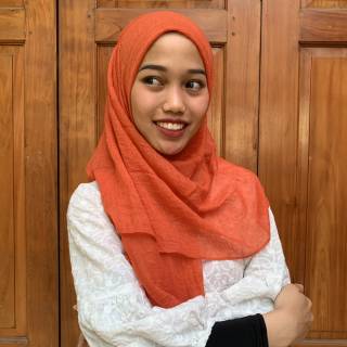 Crumpy pashmina warna coral mustard dusty purple Shopee Crumpy pashmina warna coral mustard dusty purple Shopee