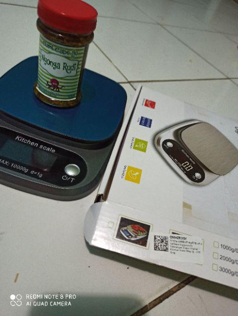 Timbangan Dapur Digital Premium Desain Kitchen Scale 10kg Akurasi 1gr