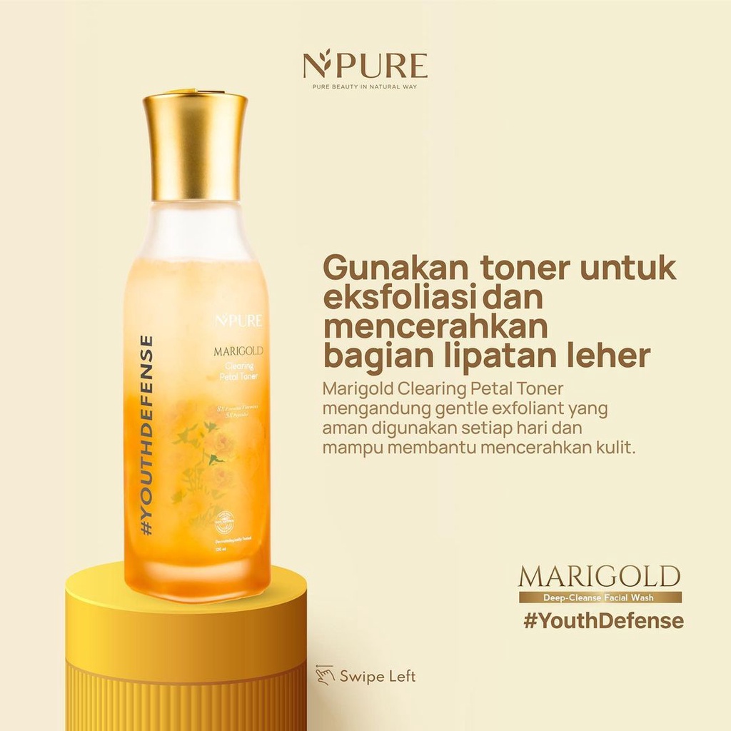 ★ BB ★  NPURE Marigold Clearing Petal Toner 120ml - N'pure