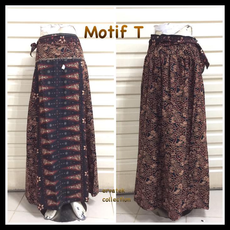 Rok Tumpal Klok motif Betawi khusus coklat | bawahan kebaya encim