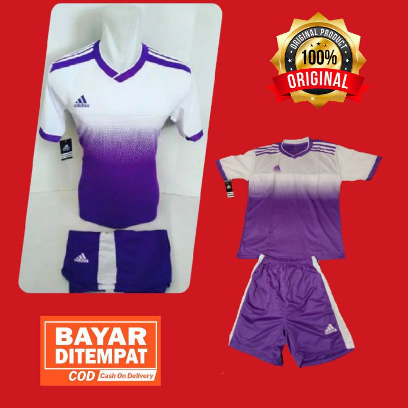 kaos Adidas stelan olahraga Jersey