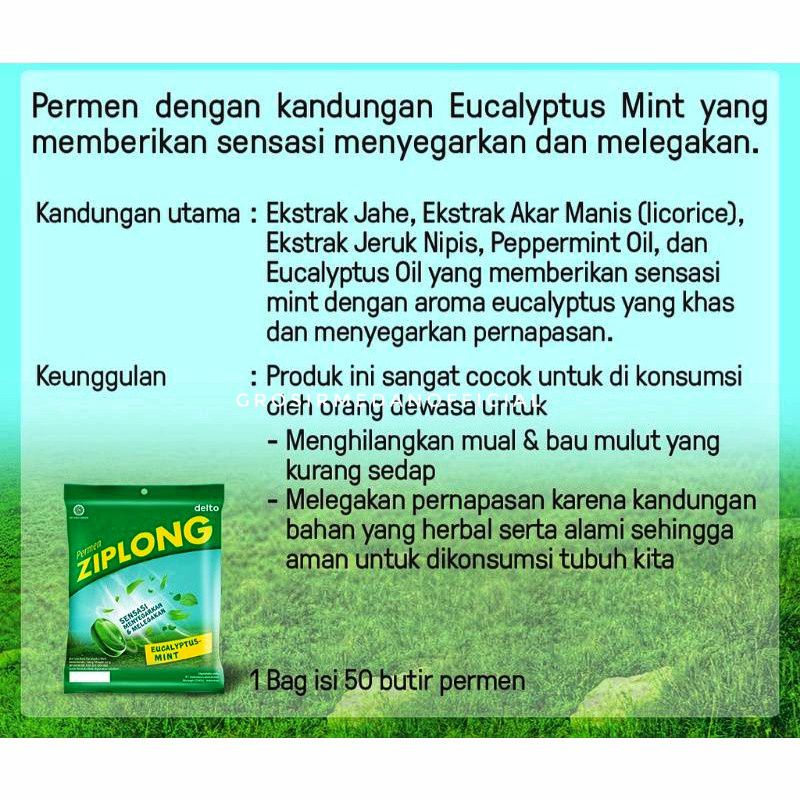 PERMEN ZIPLONG EUCALYPTUS MINT - PERMEN JAHE MINT ENAK MENYEGARKAN