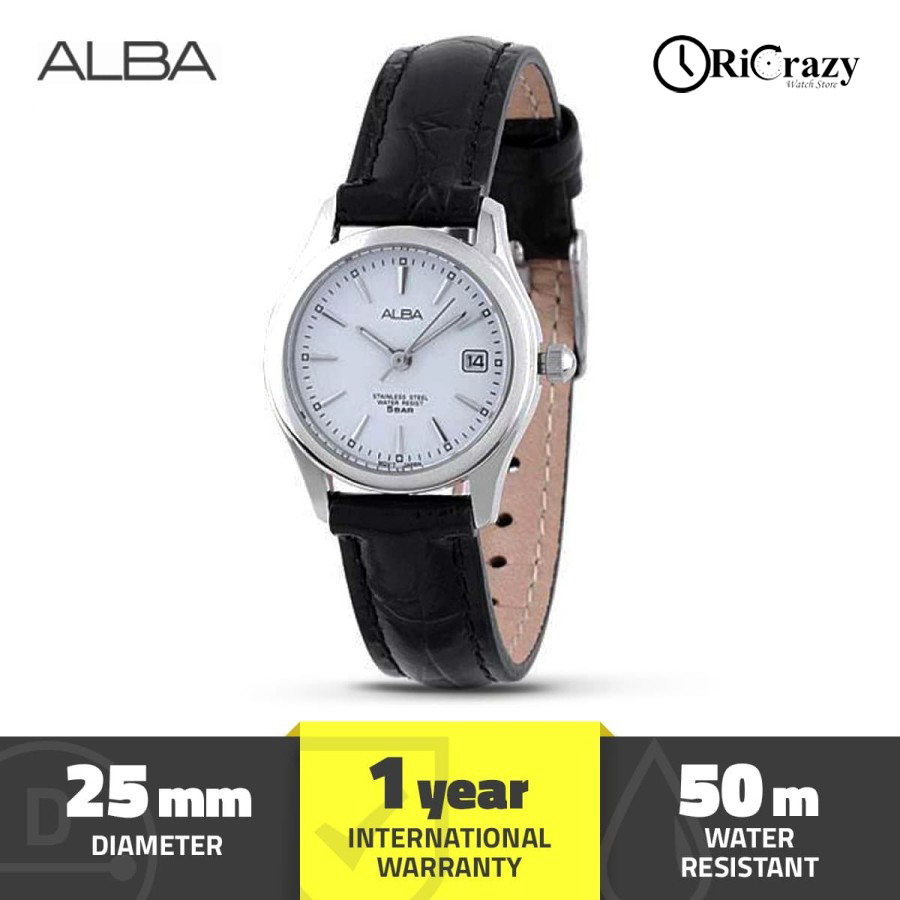 [  PROMO - TERMURAH ] Jam Tangan Wanita Alba STANDARD Quartz Leather AXU035 Original Garansi Resmi