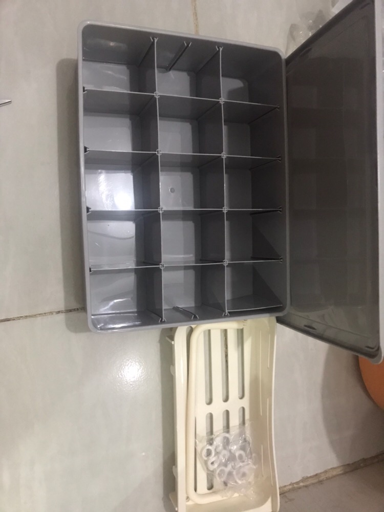 Oxihom B302 Rak Kamar Mandi Tempel Gantung Plastik Rak Sabun