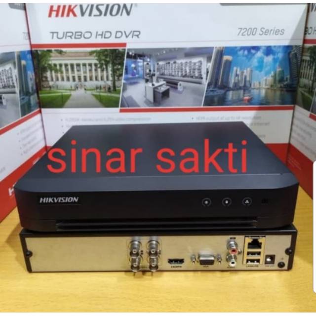 DVR HIKVISION 4CH DS-7204HUHI/K1/E 5MP SUPPORT CAMERA AUDIO/MIC GARANSI RESMI 2TAHUN