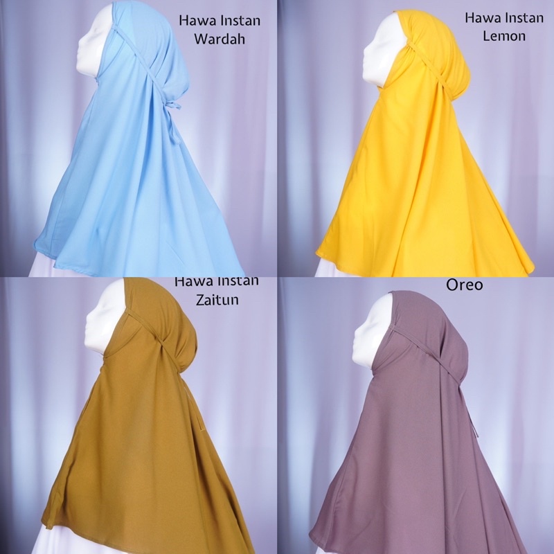 Hawa Instan/Bergo Maryam/Daily khimar/Bergo Syari/Bergo Rumahan