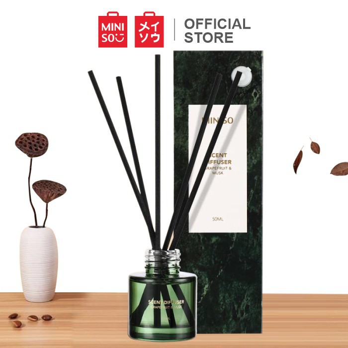 Miniso Official Sewangi Pengharum Ruangan Marble Series Aroma Scent/Scent Diffuser-Grapefruit & Musk