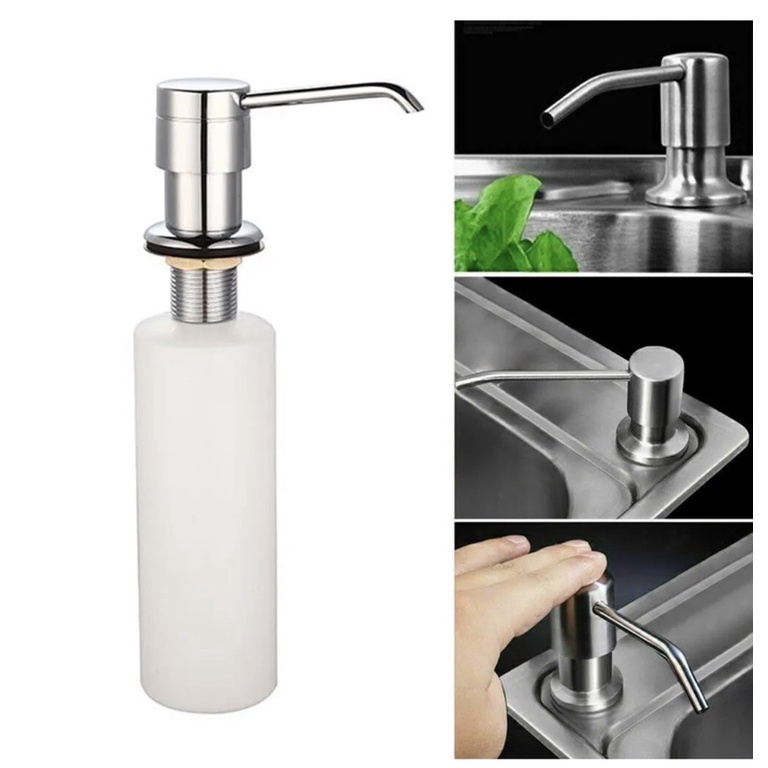 SH- 9890 T Soap Dispenser Tanam / Tempat Sabun Meja Cair Cuci Tangan Stainless