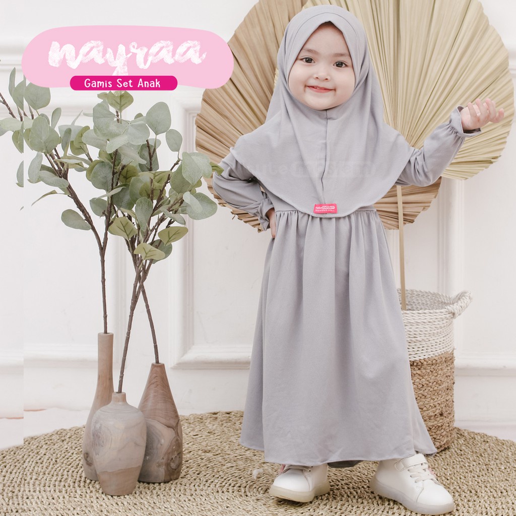 Gamis Anak Nayraa Untuk usia 1-8 Tahun Gamis Anak Perempuan Syari