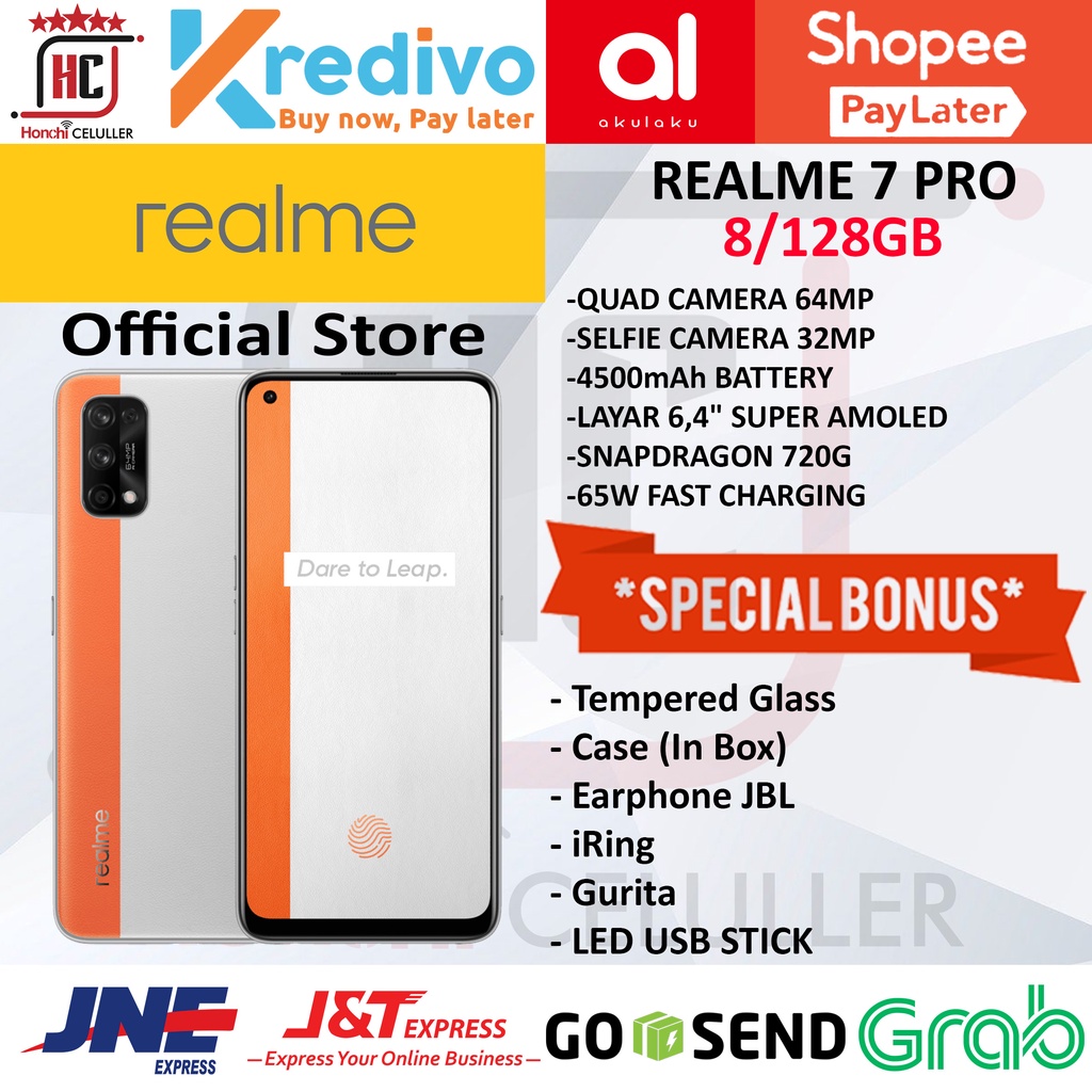 REALME 7 PRO 8/128GB GARANSI RESMI LIMITED EDITION REALME INDONESIA ORIGINAL FULL BONUS