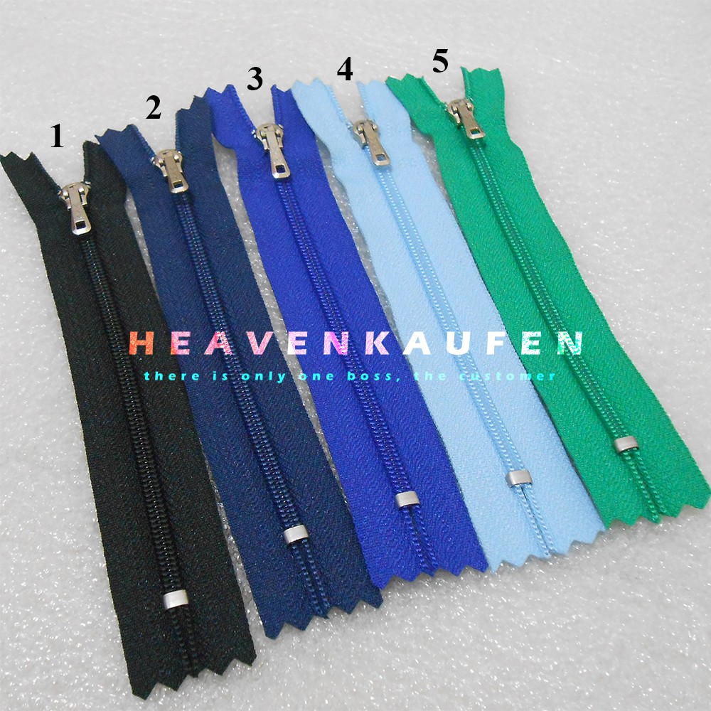 Resleting / Zipper YKK 12,5 cm (5 inch) Murah Warna Warni