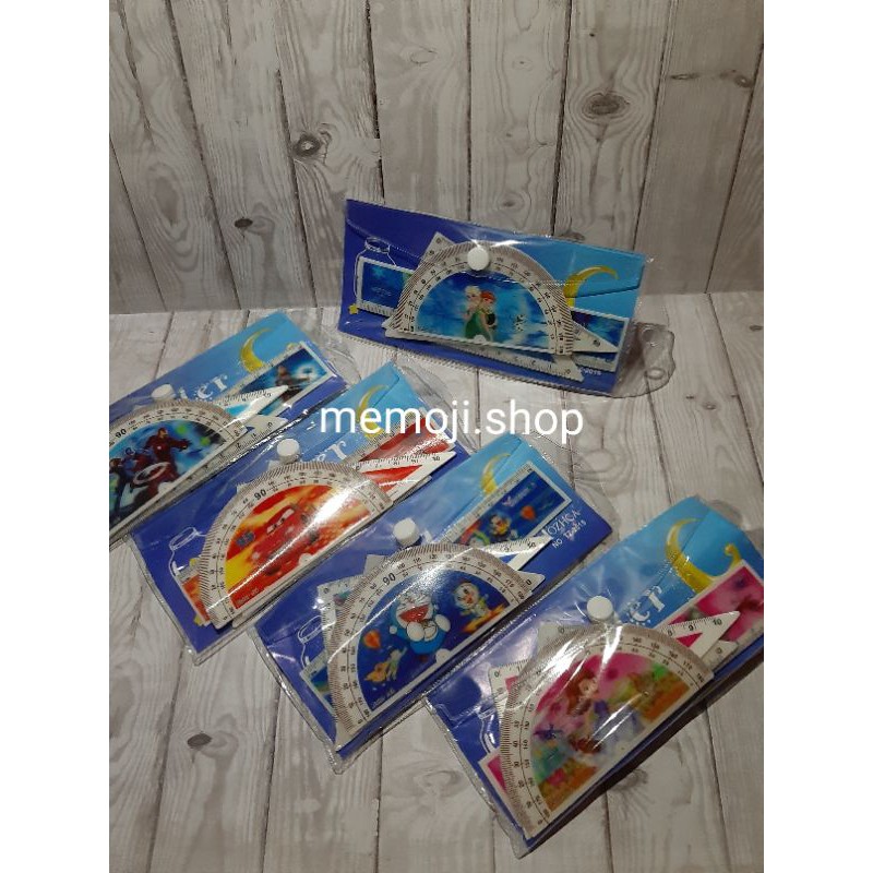 

Penggaris Set 4 in 1 3 Dimensi Fancy