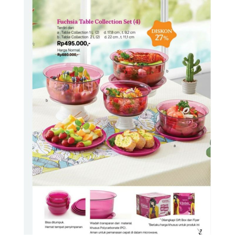 Fuchsia Table collection set