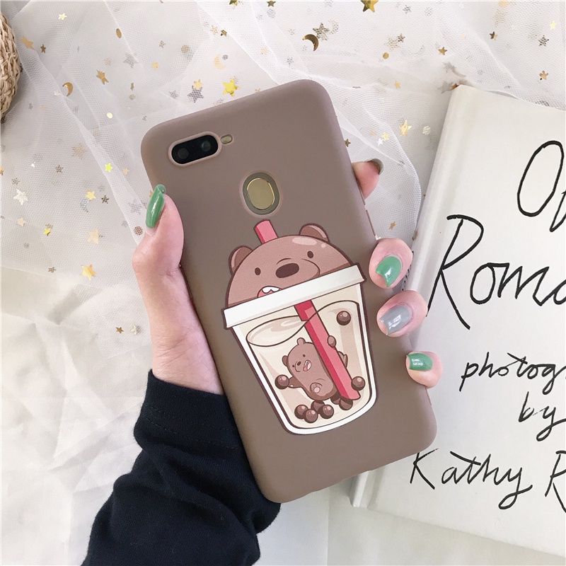 Soft Case OPPO A12 A53 2020 Reno 4 A3S A5 2020 A5S A92 A31 A9 2020 F9 PRO A33 2020 A11K A11 A1K A12S F7 A52 F5 A7 Reno 2F Reno 3 F5 Youth A91 A32 Reno 2Z A12E A72 A53S Realme 7i 5 5S 5i 6i 6 6S C15 C12 C11 C17 C3 C1 C2 Motif Kartun Lucu Cover-#L14