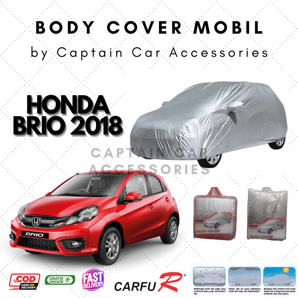 Body Cover Sarung Mobil City Car Honda Brio Satya RS Facelift Aksesoris Mobil Eksterior Silver Coati