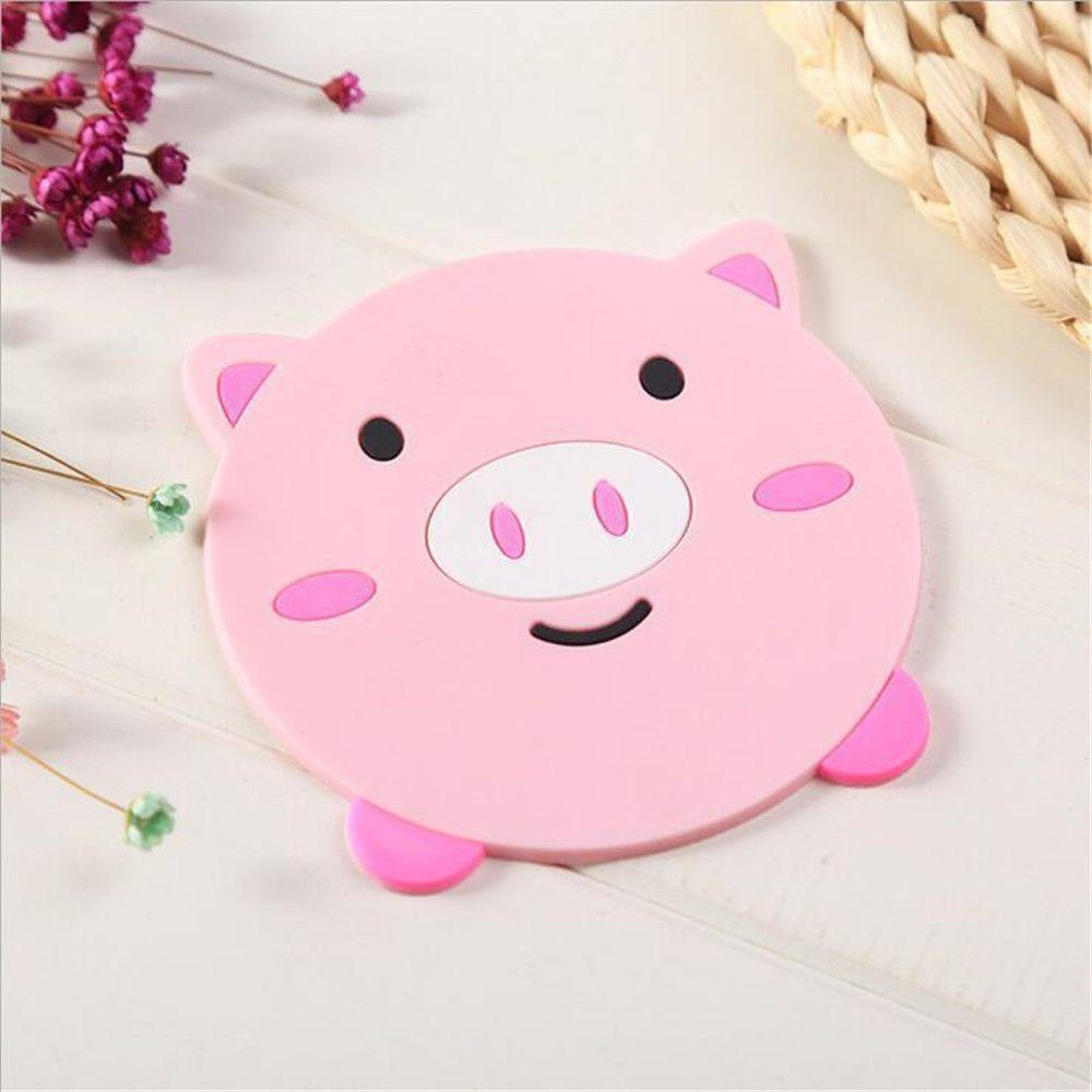 Solighter Silicone Coaster Cute Pad Hewan Aksesoris Dapur