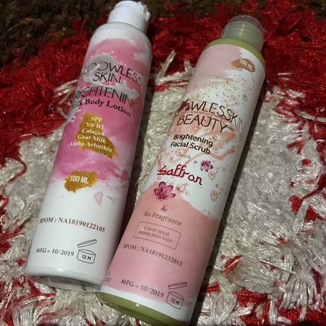 VLOOWLESSKIN BEAUTY PAKET VLOWLESS FACIAL SCRUB VLOWLESS FACIAL WASH BODY LOTION VLOWLESS HB