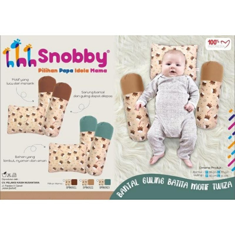 Snobby Bantal Guling Balita / Bantal Bayi / Bantal Guling Bayi / Snobby